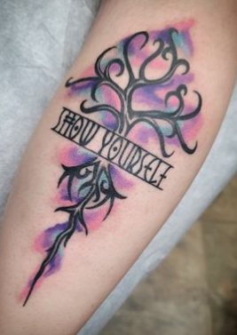 Show Yourself Colorful Yggdrasil Tattoo