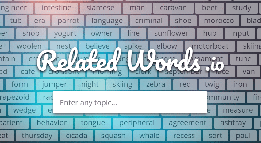 find keywords related words