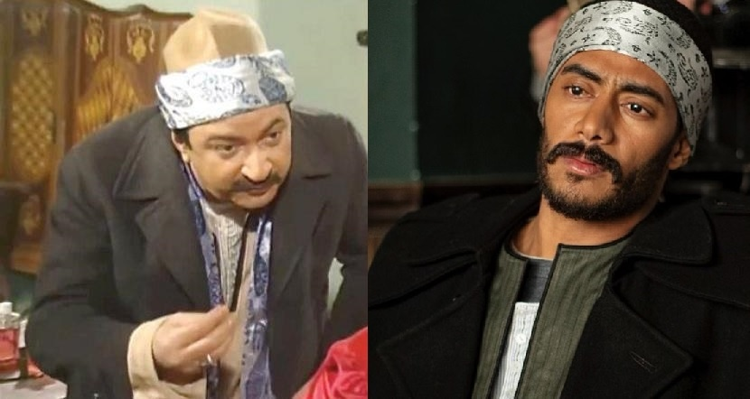 محمد رمضان من مسلسل جعفر العمدة ونور الشريف من مسلسل «لن أعيش في جلباب أبي»