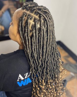  Short Curly Faux Locs 