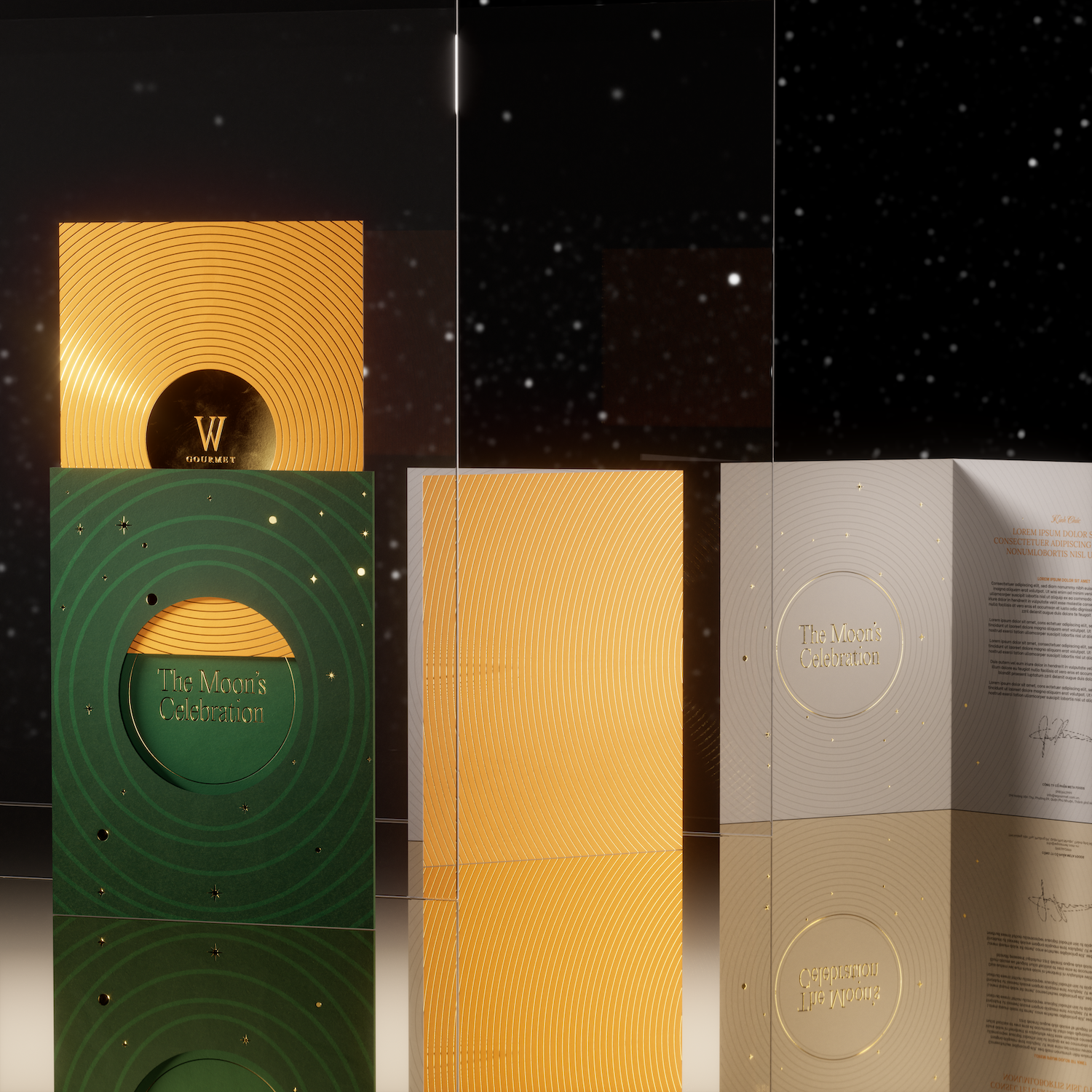 Packaging design, 3D and illustration for The Moon’s Celebration 2023 