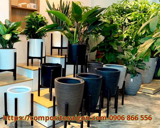 Chậu nhựa composite - nơi nhận thiết kế theo yêu cầu