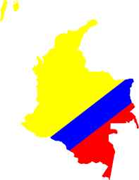 Resultado de imagen de mapa de colombia a color