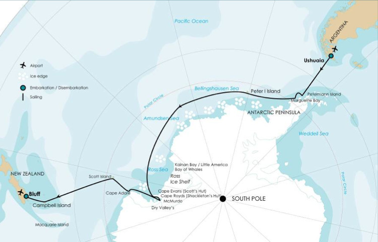 Ross Sea Cruise-todos los itinerarios para viajar a la Antártida