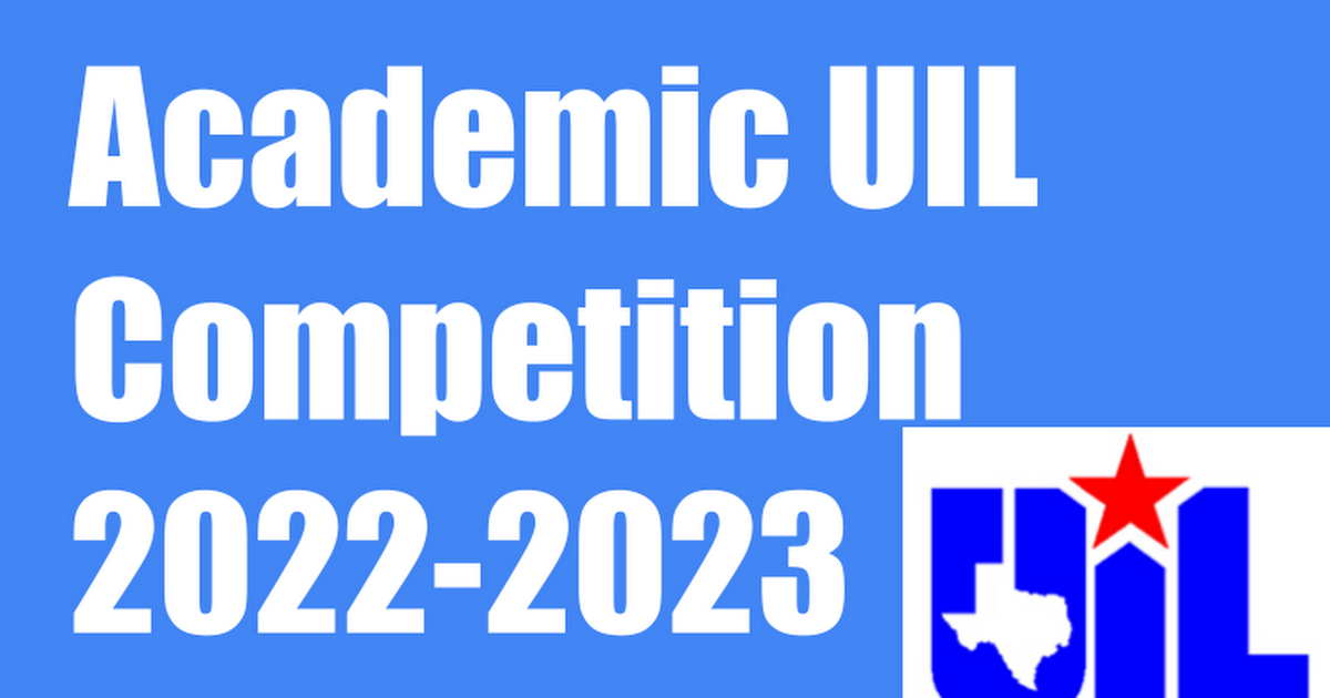 Academic UIL Competition 2019