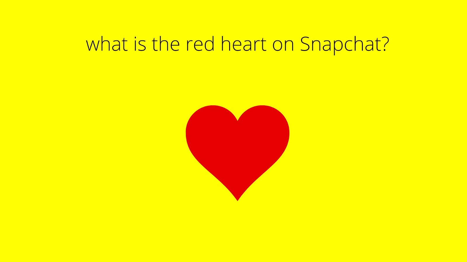 what is the red heart on Snapchat?