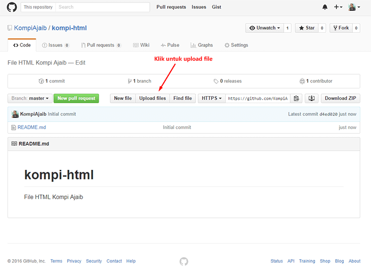 upload file JS CSS, maupun HTML