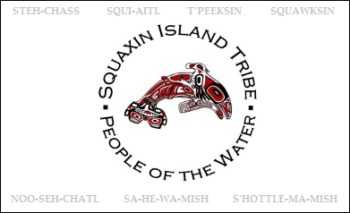 Squaxin Island Logo showing a salmon.