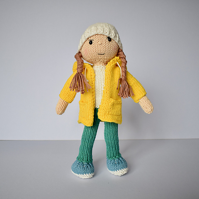 girl doll with yello jacket