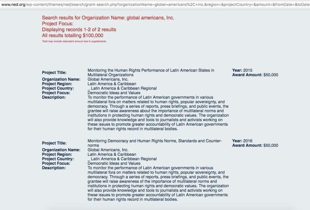 ned global americans funding 1