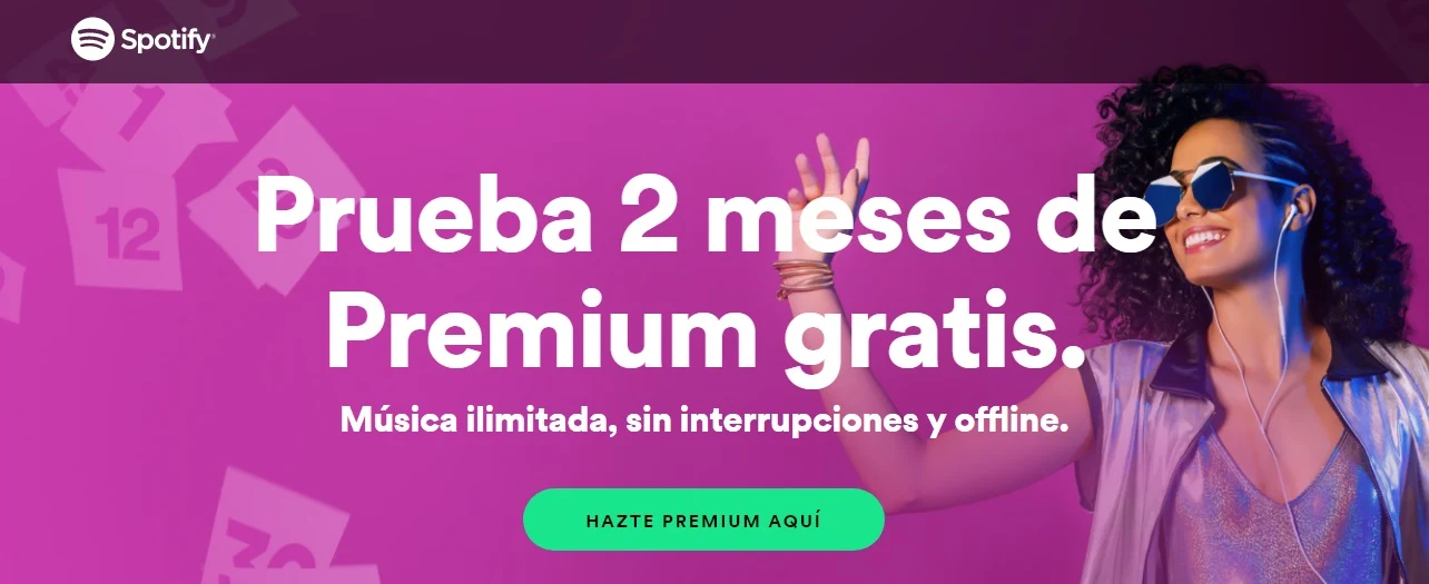 Landing page Promocion Spotyfy Colombia