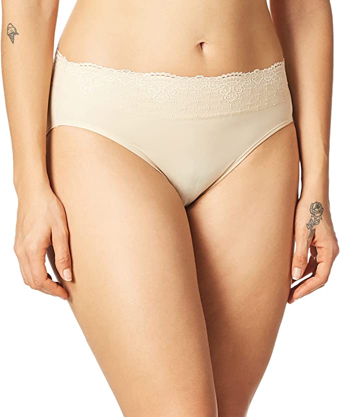 Women's Hi-Cut Panties, High-Waisted Smoothing Panty, High-Cut Brief Underwear for Women, Comfortable Underpants
