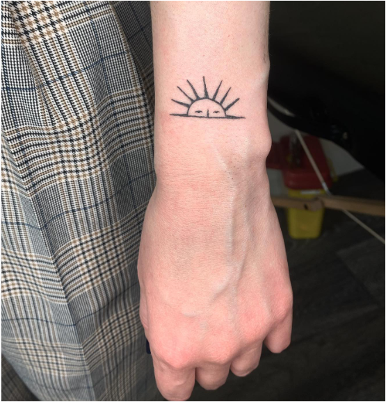 Sunrise Adorable Wrist Tattoo Women