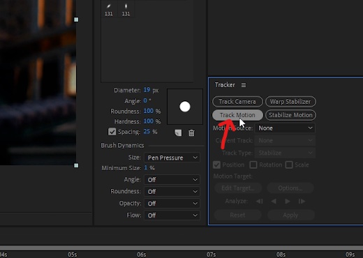 In Tracker panel, select Track Motility. 