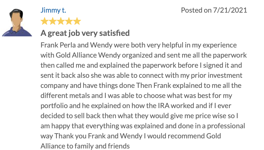 Gold Alliance Customers reviews 