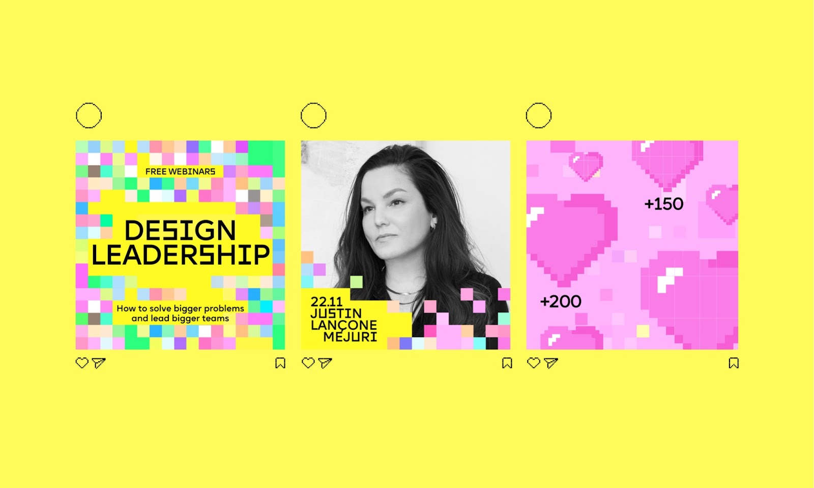 Visual identity for Design Leadership Webinars