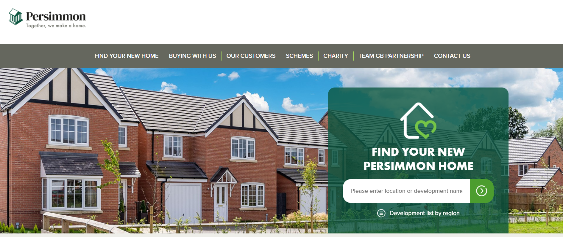 Persimmon Real Estate Company Homepage