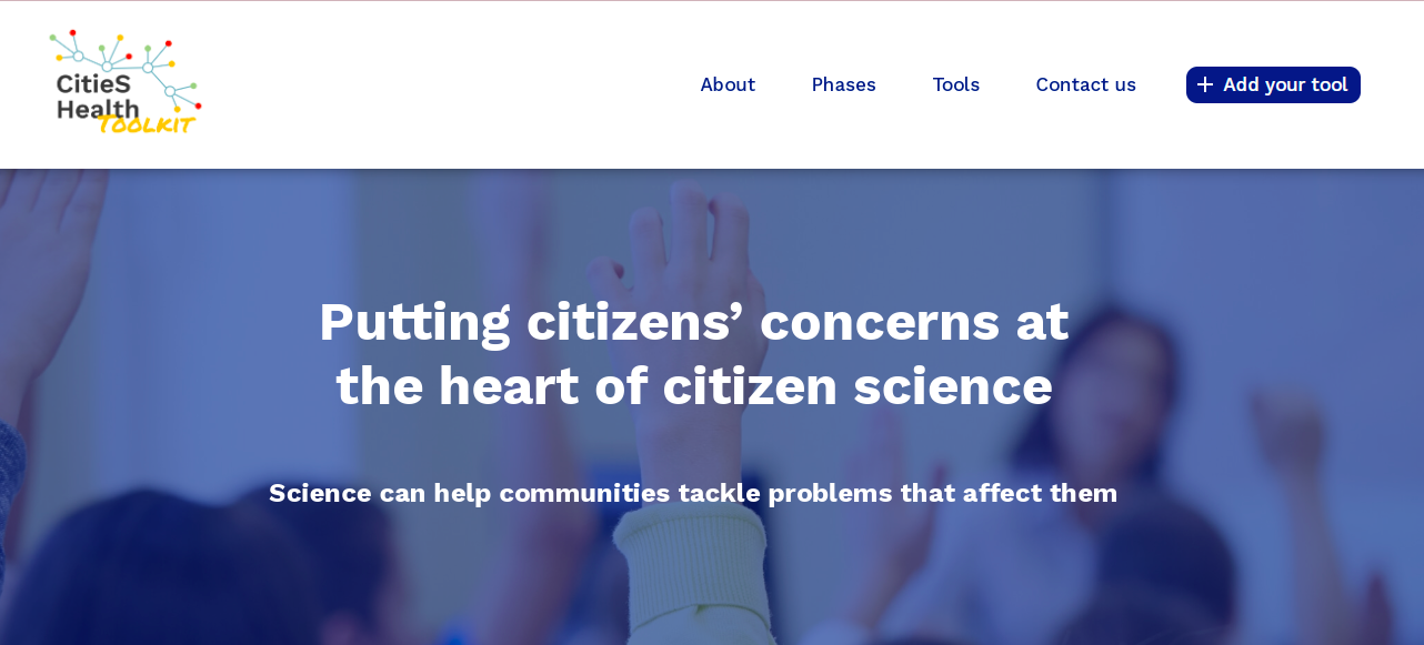 Caption of CitieS-Health's project website