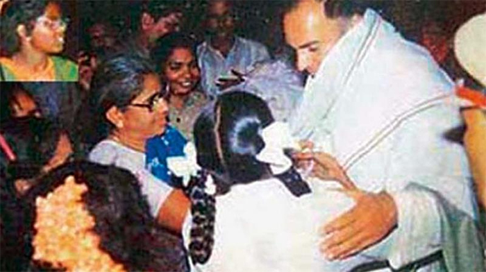 The last picture of Rajiv Gandhi alive