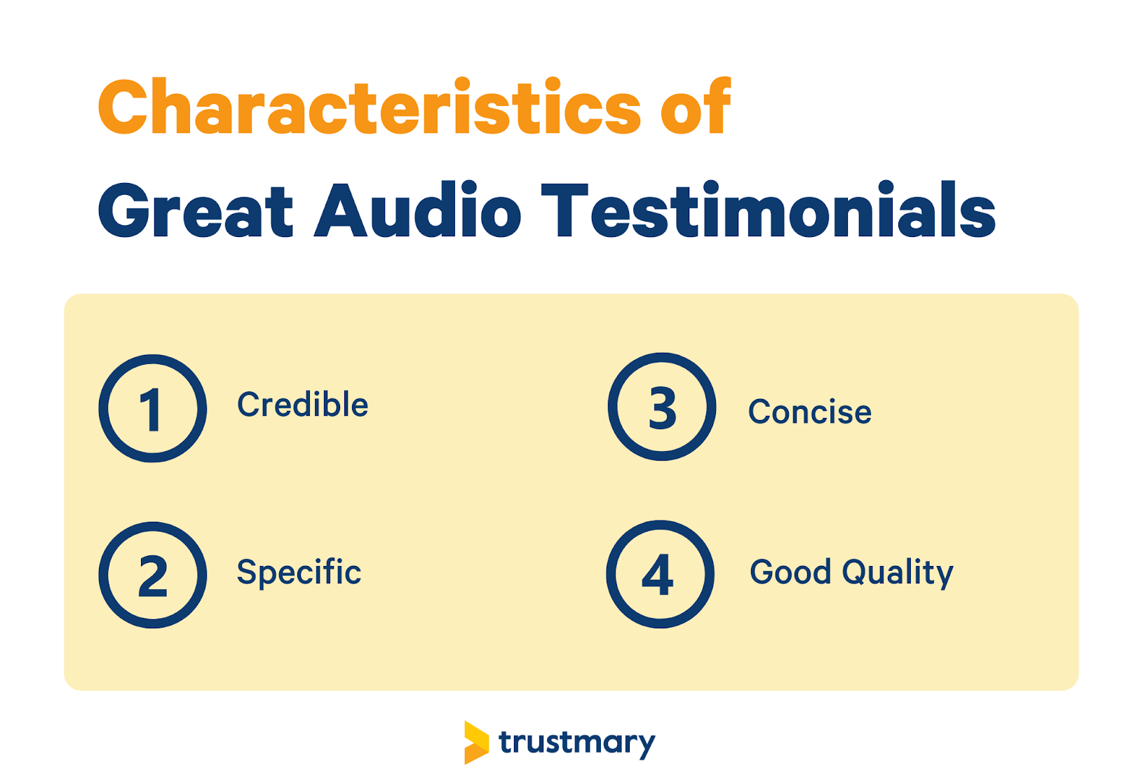 characteristics of great audio testimonials