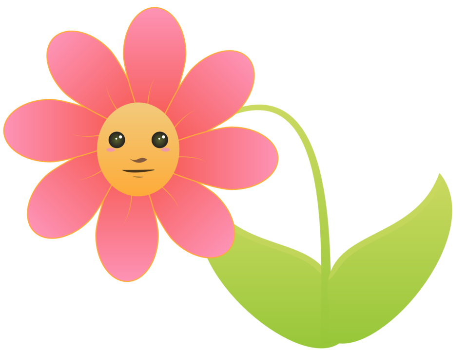 Public Domain Clip Art Image | Flower with face | ID ...