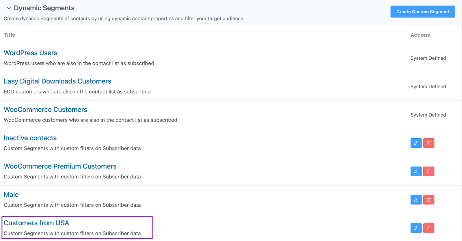 Geographic segmentation in marketing: Segmenting Contacts with FluentCRM