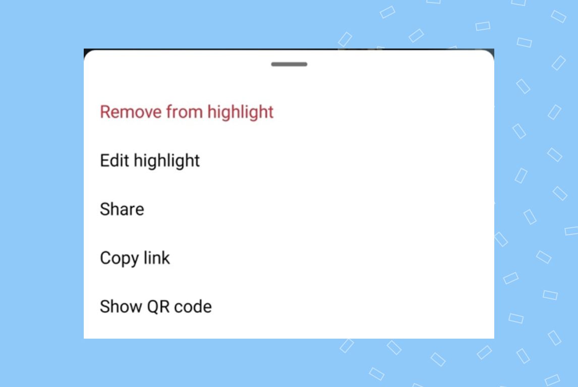 Image showing how to edit an Instagram highlight 