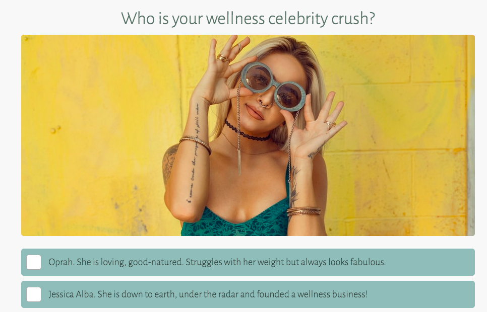 Who is your wellness celebrity crush question
