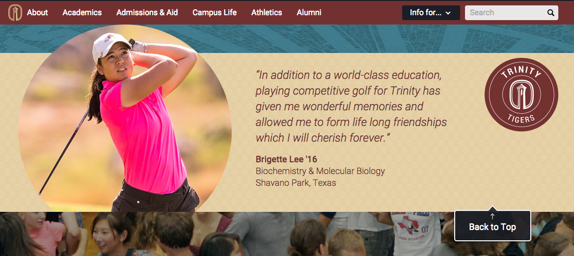 Trinity University Tigers Golf Program