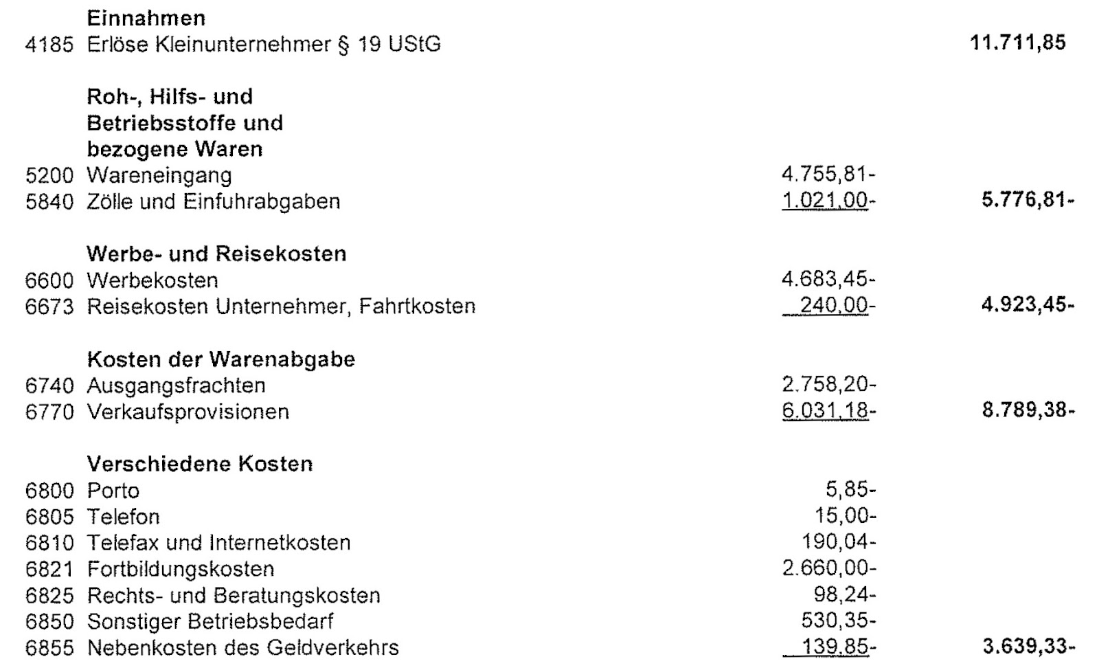 EÜR erstellen