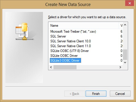 SQLite to SQL Server: Creating a System DSN for the Database 5