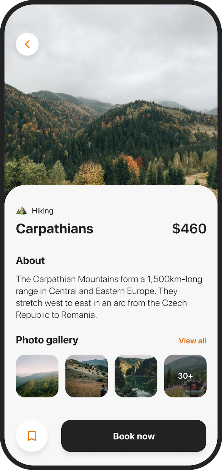 travel app example