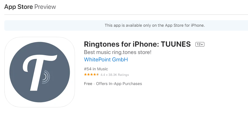TUUNES: best free ringtone app for iPhone 2022