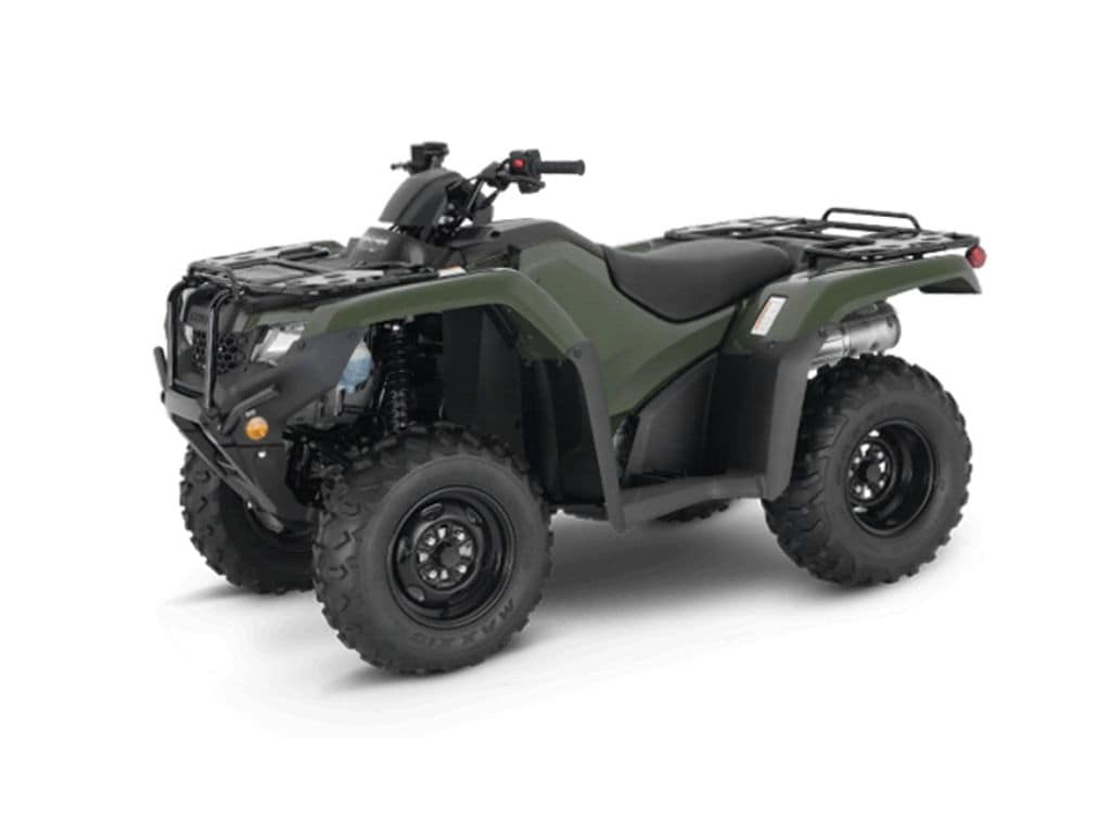 Dark Green Honda Rancher ATV - Reliable and Efficient Off-Roader for Outdoor Enthusiasts