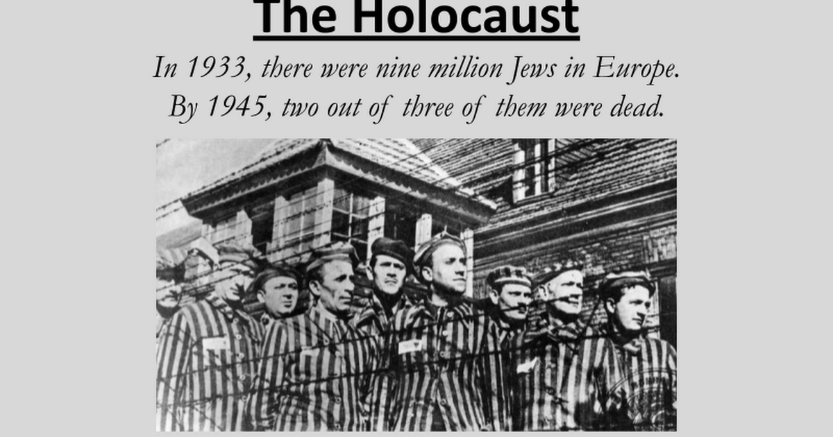 holocaust google slides presentation