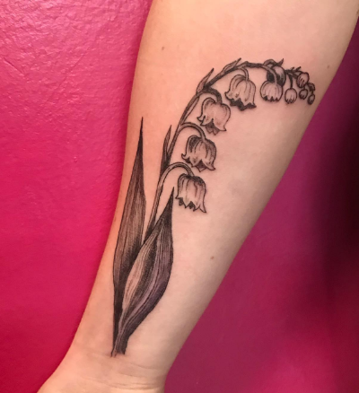 Big And Beautiful Lily Of The Valley Tattoo
