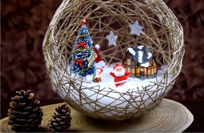 Beautiful and unusual decor of Christmas balls - the best ideas with a photo 3