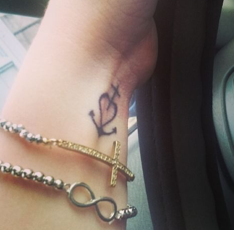 Infinity Wrist Anchor Tattoo For Women