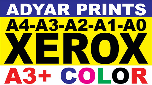 Adyar prints - xerox shop - A3 A2 A1 A0 colour print, 300 gsm board