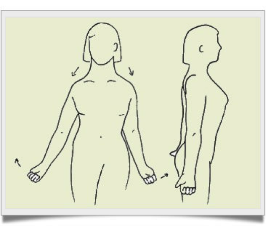Using the -Z translations from above you will maximize the exercise. Remeber to keep the thumbs back and squeeze together the shoulder blades.