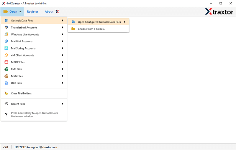 select Outlook