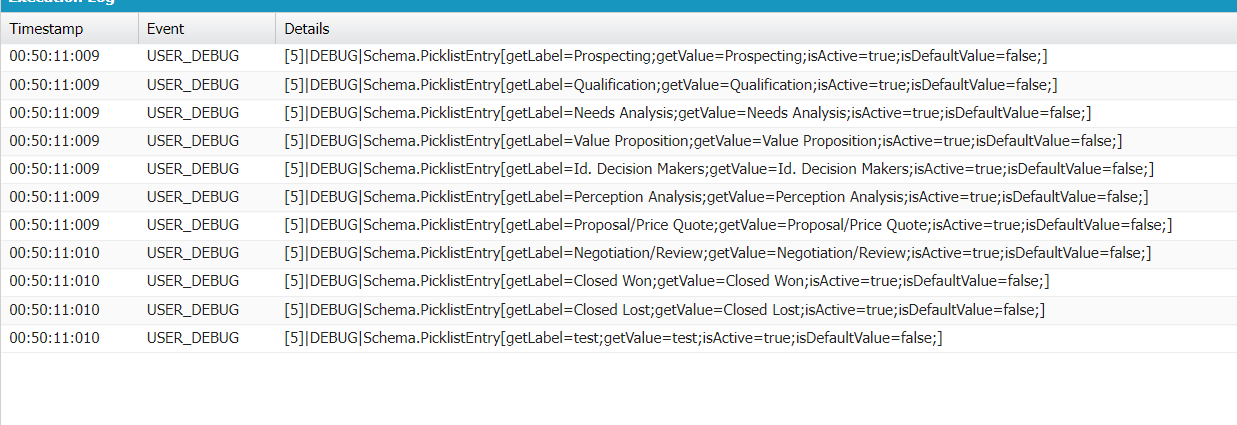 Get Picklist Values for a Field