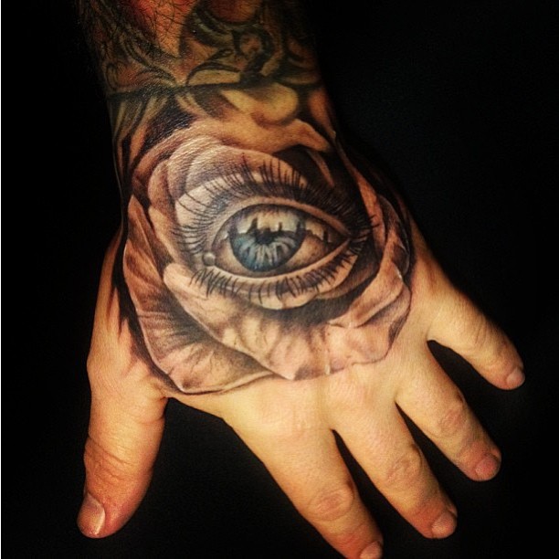 Floral Eye Tattoo