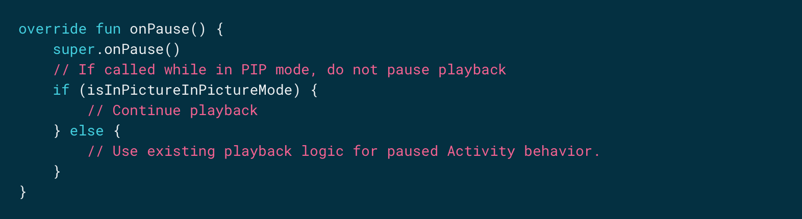 Continuing video playback