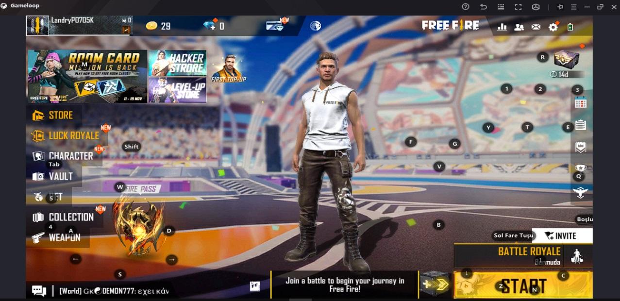 Você pode fazer o download do jogo mobile Garena Free Fire de