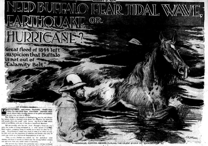 Artikel yang mewartakan peristiwa Great Flood 1844 (Photo: Buffalo News)