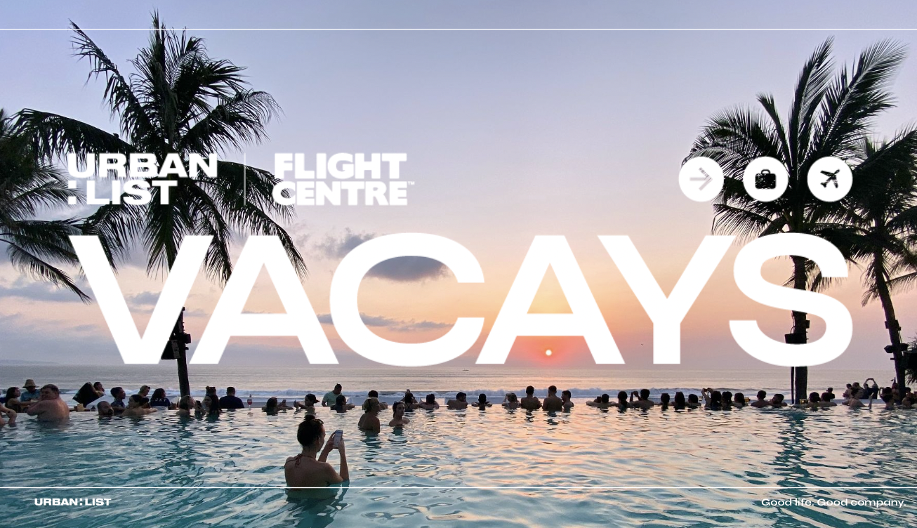 Vacays, Urban List and Flight Centre's Partnership Banner