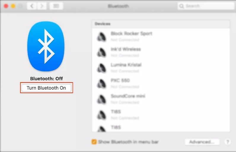 bluetooth headphones not connecting to mac