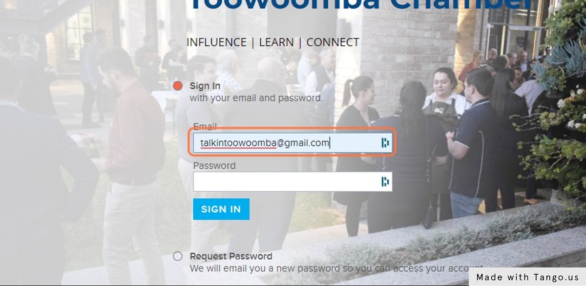 Return to the Log-In Page and Re Enter your Email