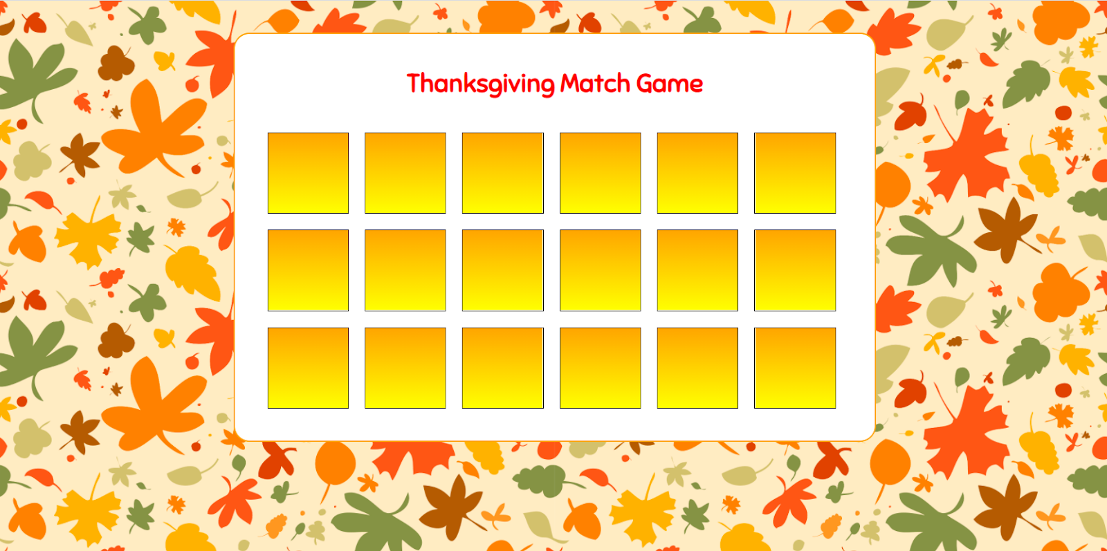 Thanksgiving Coding Activity - Step 7